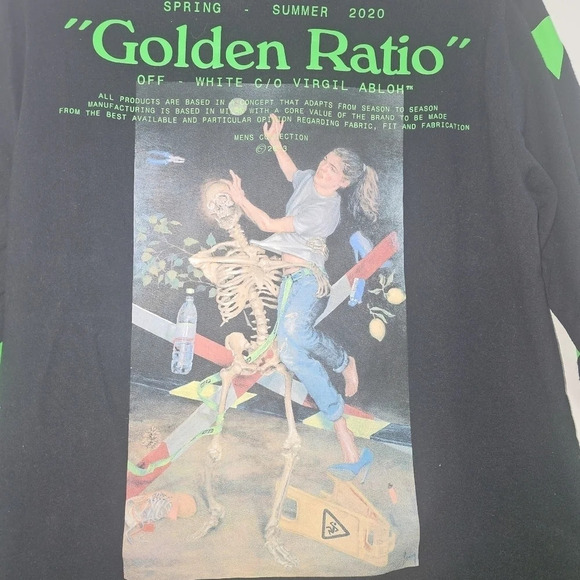 Off -White Main label Pascal Painting Long Sleeve T Shirt Black size - Picture 10 of 12